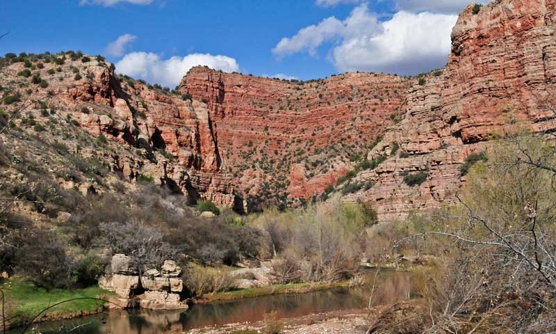 View from the Verde Canyon Train in Arizona
