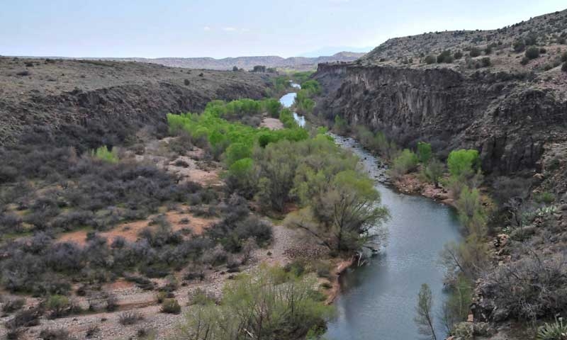 View from the Verde Canyon Train in Arizona