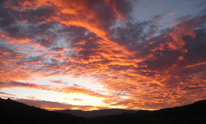 Sunset over Sedona