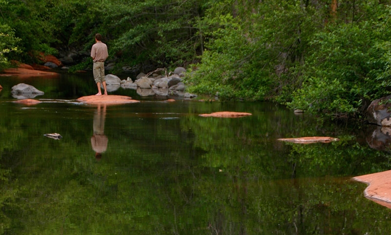 Fishing Oak Creek Canyon in Sedona