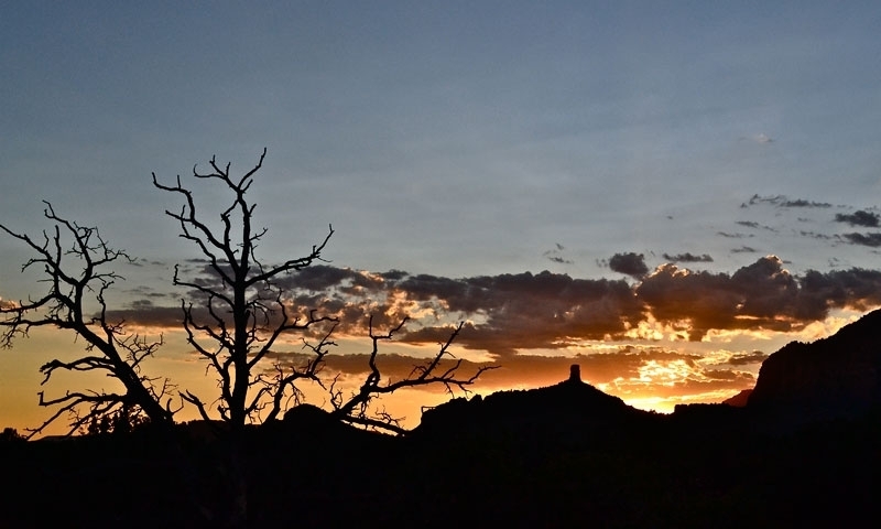 Chimney Rock at Sunset